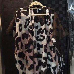 Leopard Print Kimono